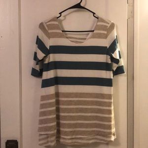 Puella striped top from anthropology